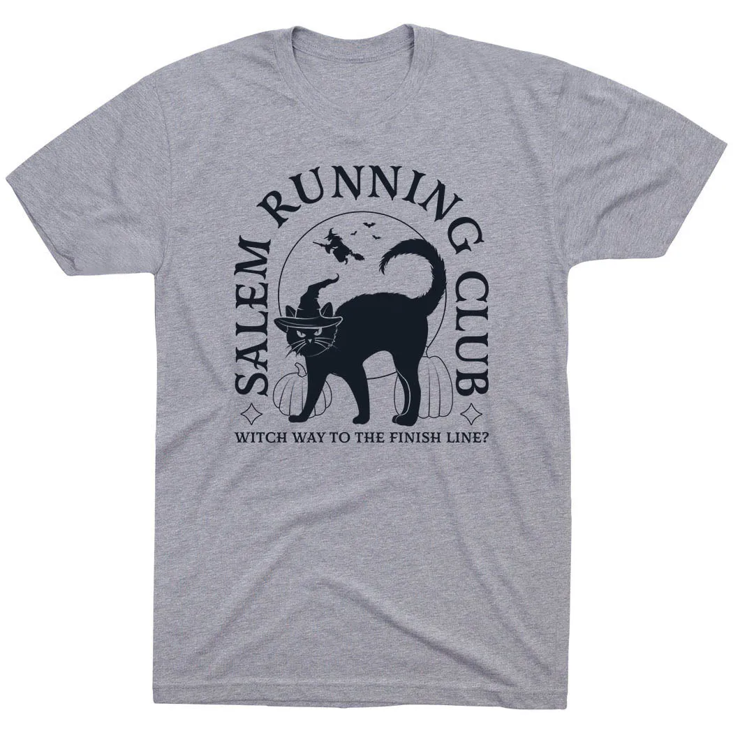 Running Short Sleeve T-Shirt - Salem Running Club Cozy Waist All-Season Wear