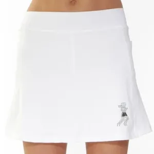 Cozy Vibes White Mini Athletic Skirt (girls size 6-10)