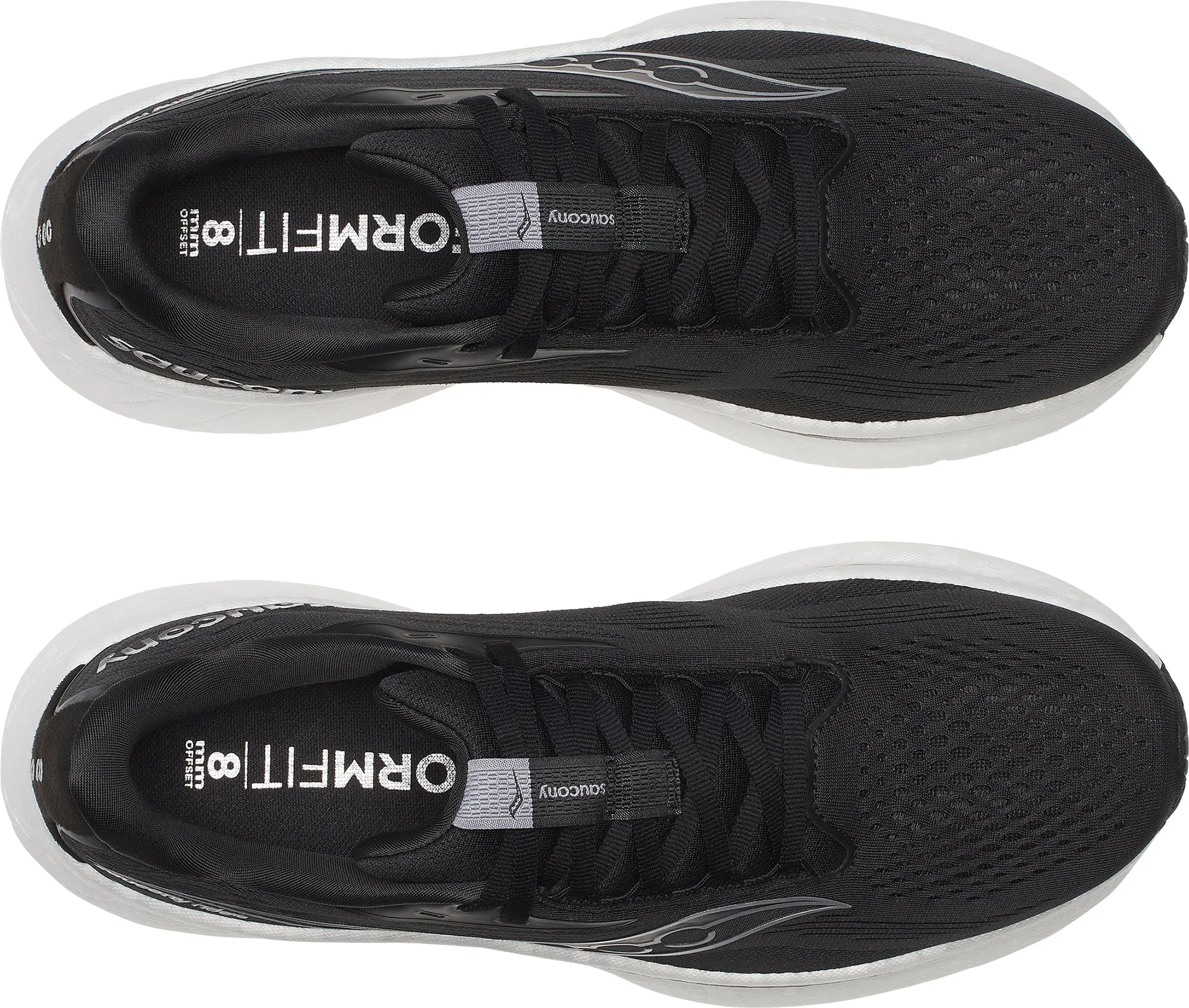 running in a fun run shoes Saucony Ride 18 WIDE FIT Mens Running Shoes - Black