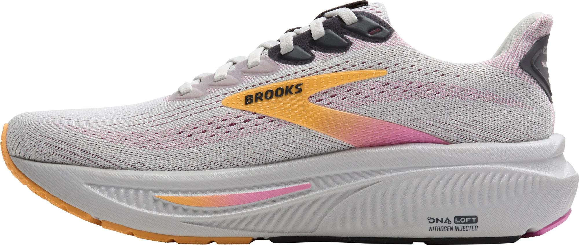 running in triathlons shoes Ventilated Uppers Brooks Ghost 17 Womens Running Shoes - Grey