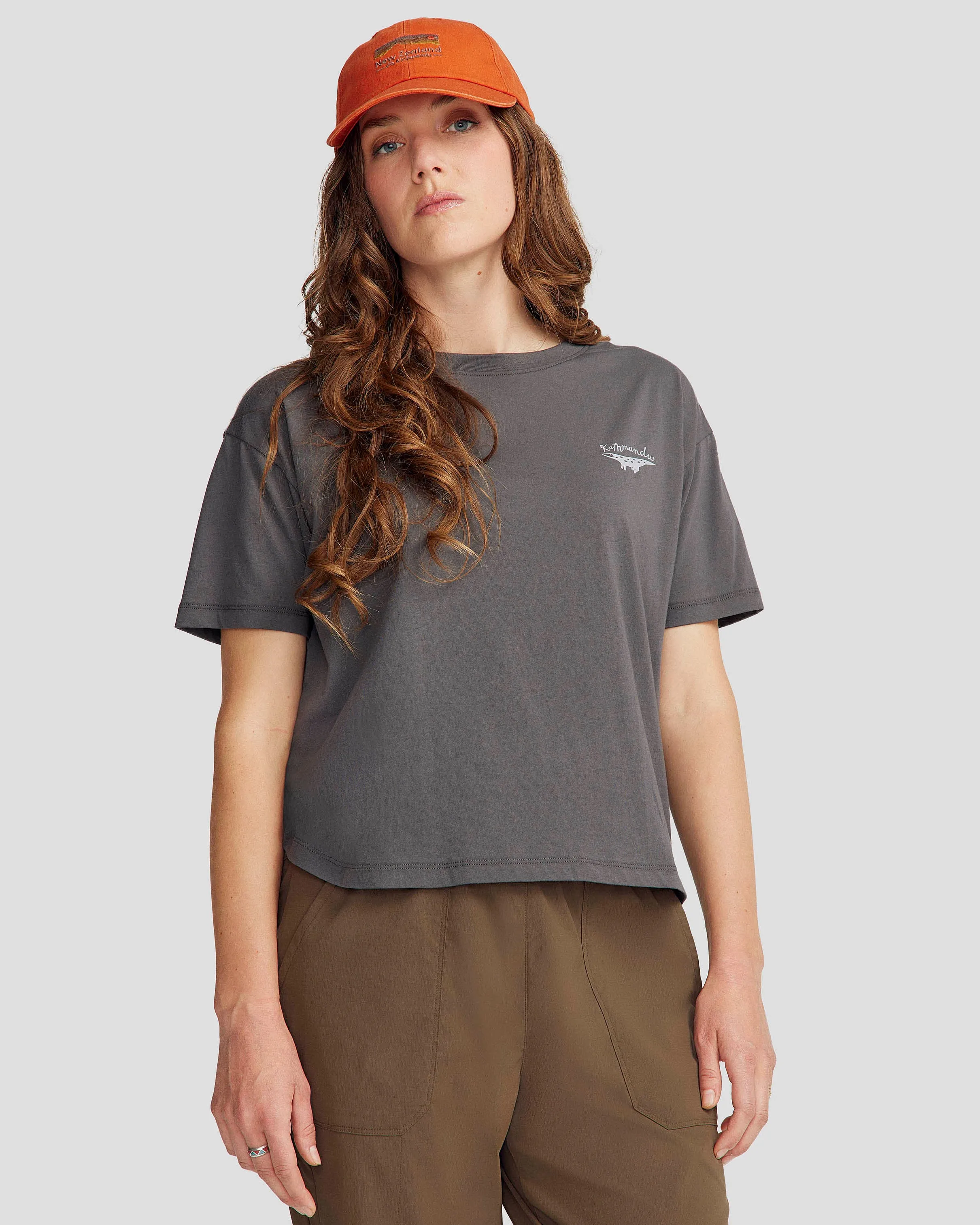 Women's Lizard Organic Cotton T-shirt - Shale Cool Fit PreShrunkCotton