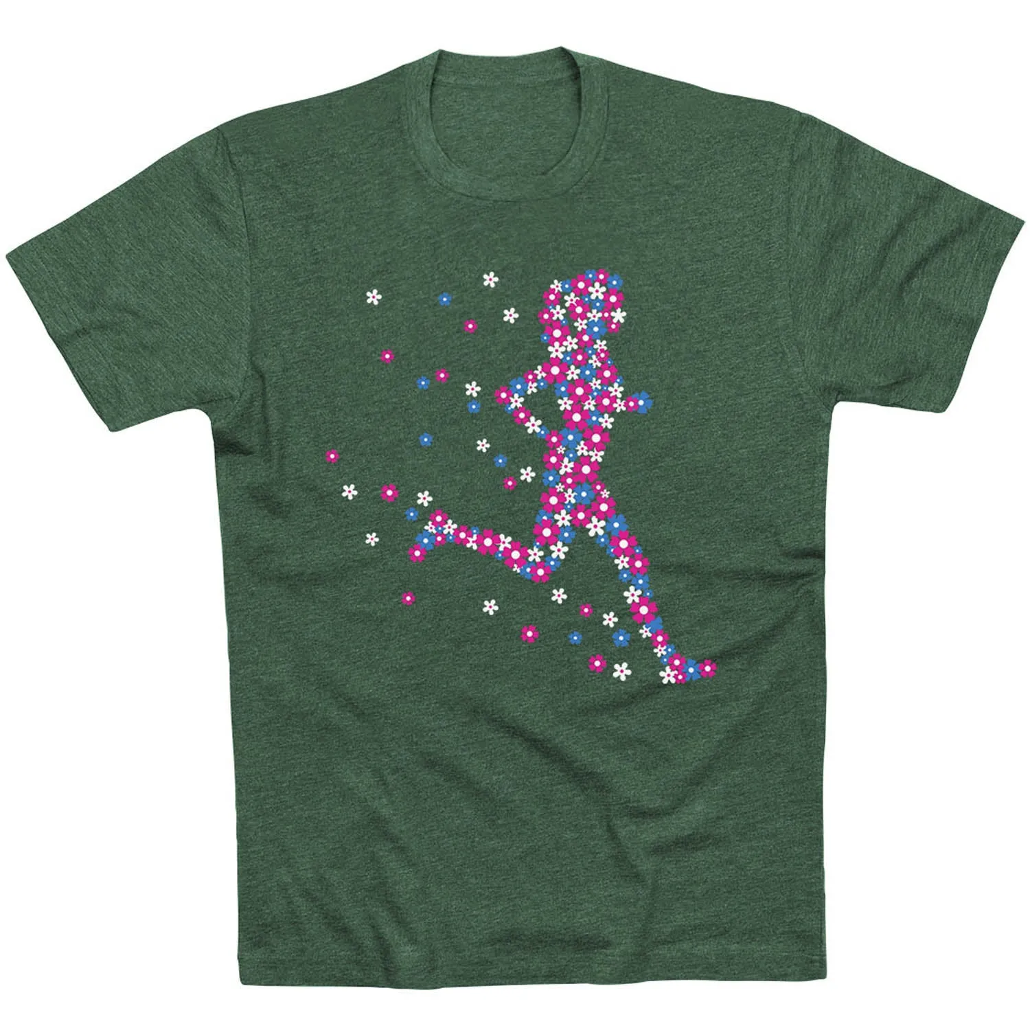 Running Short Sleeve T-Shirt - Summer Runner Girl Microfiber Blend Seasonal Smart