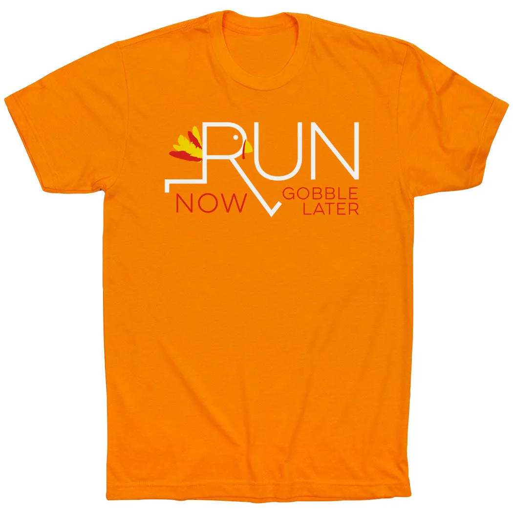 Summer Favorite Running Short Sleeve T-Shirt - Let's Run Now Gobble Later