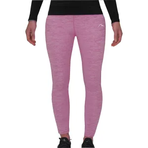 More Mile Heather Womens Long Running Tights - Pink Versatile Activewear easy move