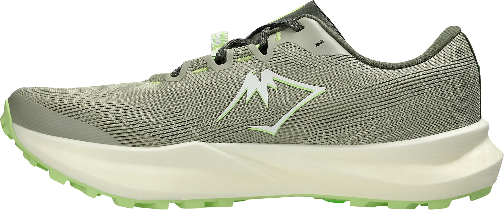 running for a way to stay confident winter - appropriate Asics Fuji Lite 6 Mens Trail Running Shoes - Green