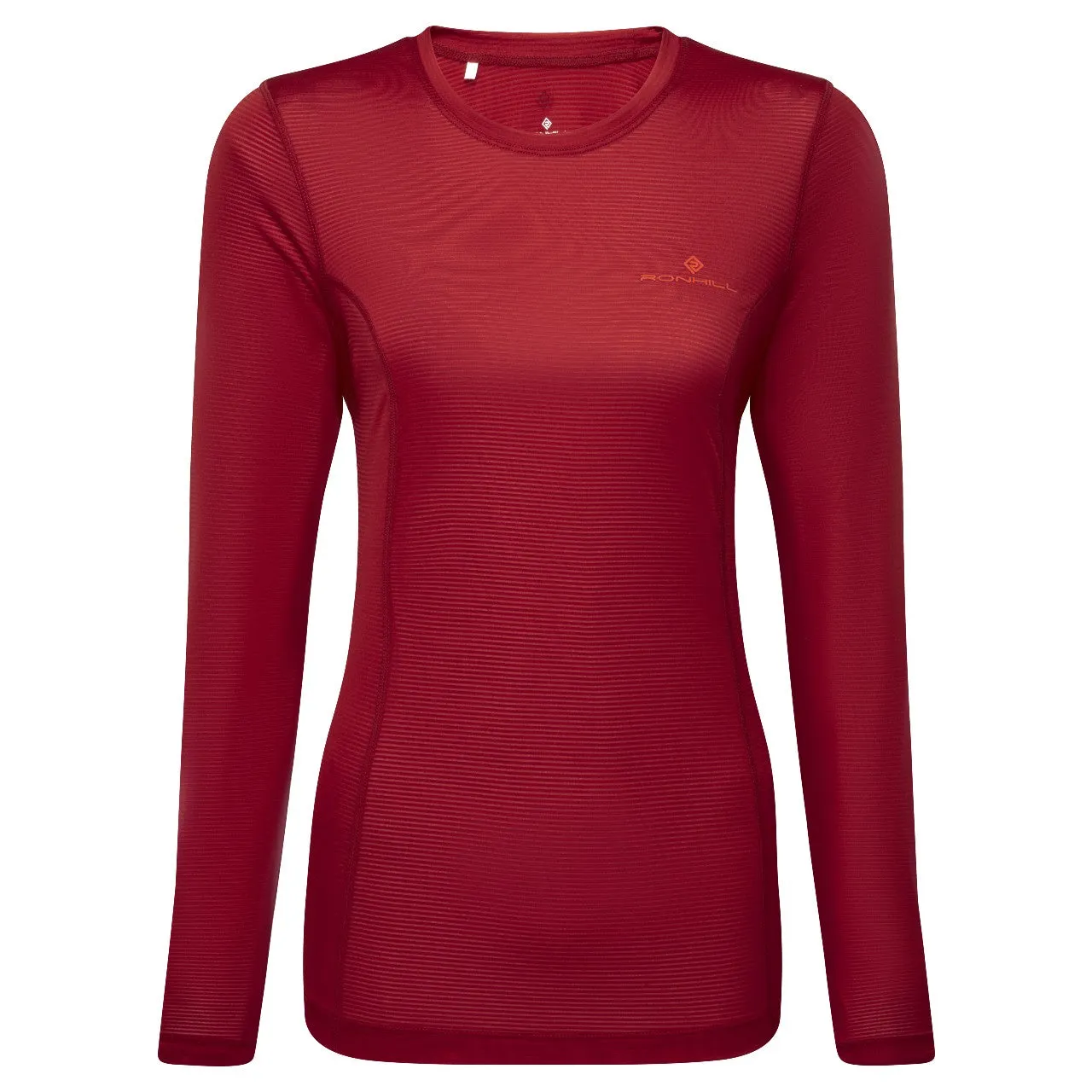 Ronhill Tech Long Sleeve Tee (Womens) - ?Jam/Flame Casual Essential