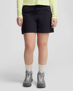 Warm Fit Adjustable Drawcord Women??s Trailhead 4?? Shorts - Black Stingray