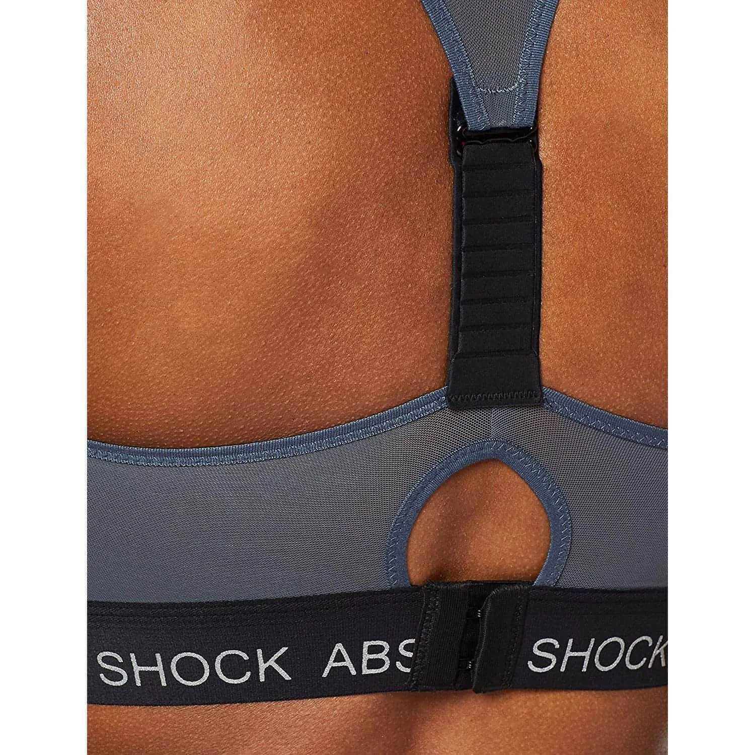 Lightweight Cup Body-Shaping Fit Shock Absorber Infinity Power Womens Sports Bra - Black