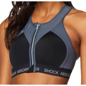 Seamless Look Tension Dispersion System Shock Absorber Infinity Power Womens Sports Bra - Black