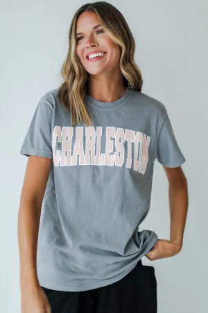 Grey Charleston Graphic Tee dry cleanable quick-drying