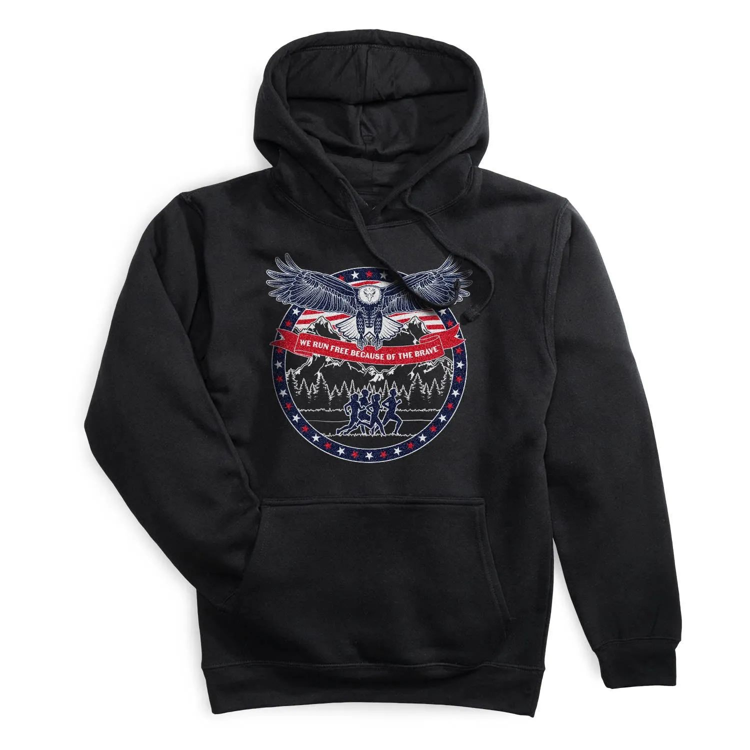 City Soul Velvet Soul Statement Fleece Hoodie - We Run Free Because Of The Brave
