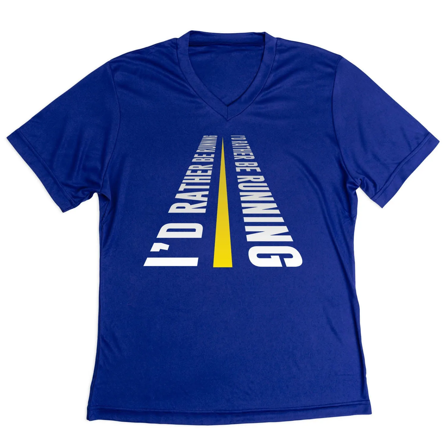 Women's Short Sleeve Tech Tee - I'd Rather Be Running Quick Layer Odor Control Finish