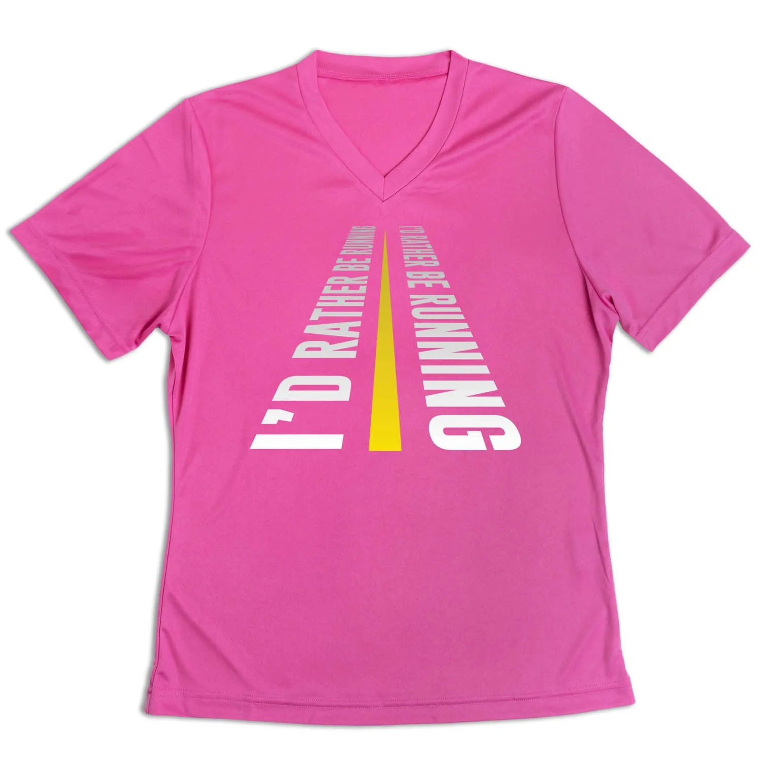 High-End Quality Women's Short Sleeve Tech Tee - I'd Rather Be Running
