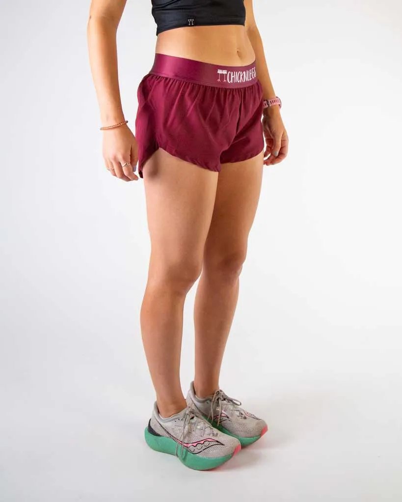 present for her Women's Maroon 1.5" Split Shorts