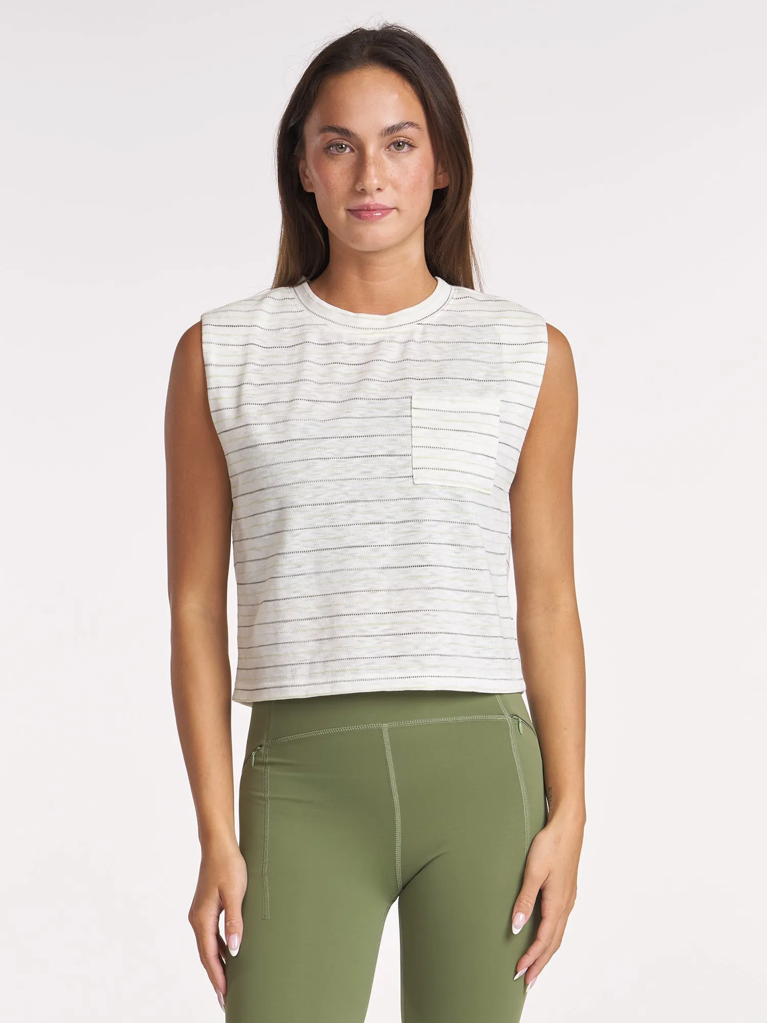 Dynamic Fit Design Stripe Pocket Tee