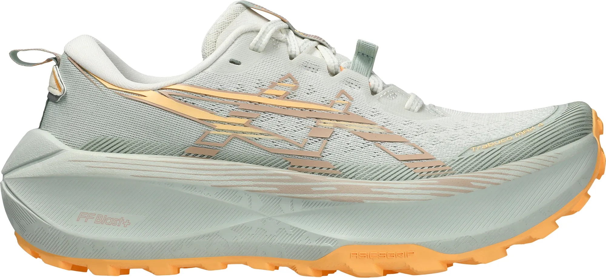 Orthotic Friendly Insole Asics Trabuco Max 4 Womens Trail Running Shoes - Green