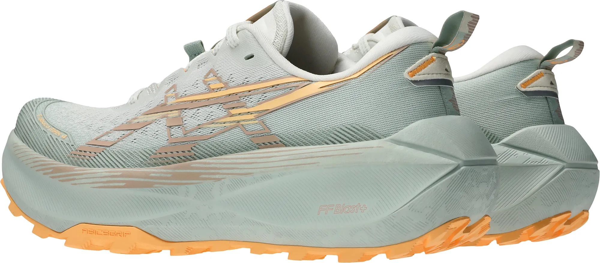 Lightweight Layering wide - fit Asics Trabuco Max 4 Womens Trail Running Shoes - Green