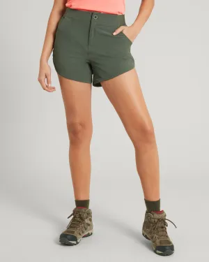 Reinforced Knees Windproof Outer Layer ULT-Hike Women's Shorts - Thyme