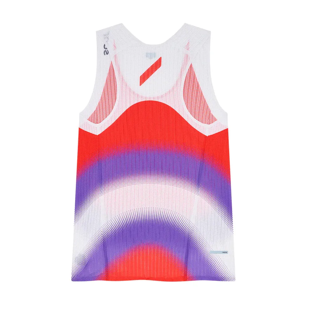 Brand Image Women's Race Vest Red / Purple Stripe