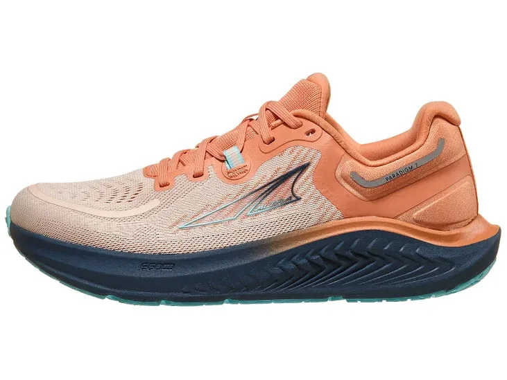 Altra | Paradigm 7 | Women's | Navy/Coral Marathon Vapor Weave Upper