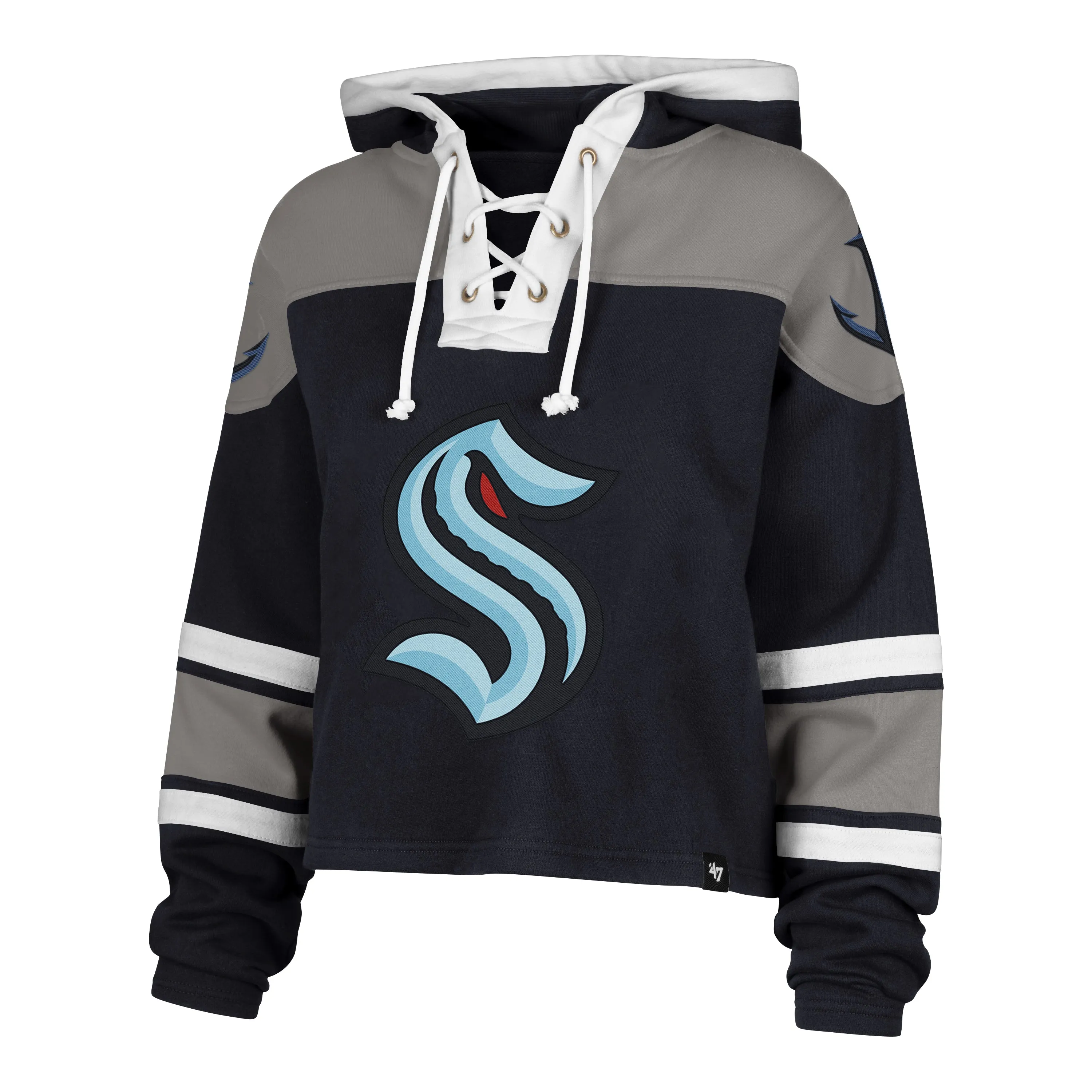 SEATTLE KRAKEN CROPPED SUPERIOR '47 LACER HOOD WOMENS Athletic Apparel FrictionResistantFabric