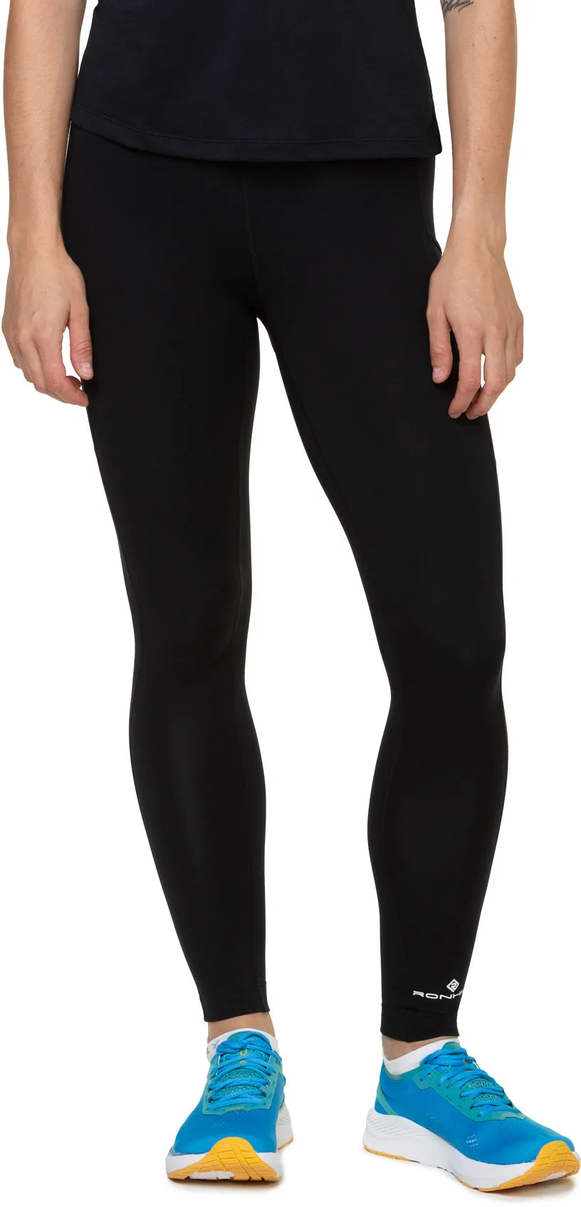 Non See Beginner Level Ronhill Core Womens Long Running Tights - Black