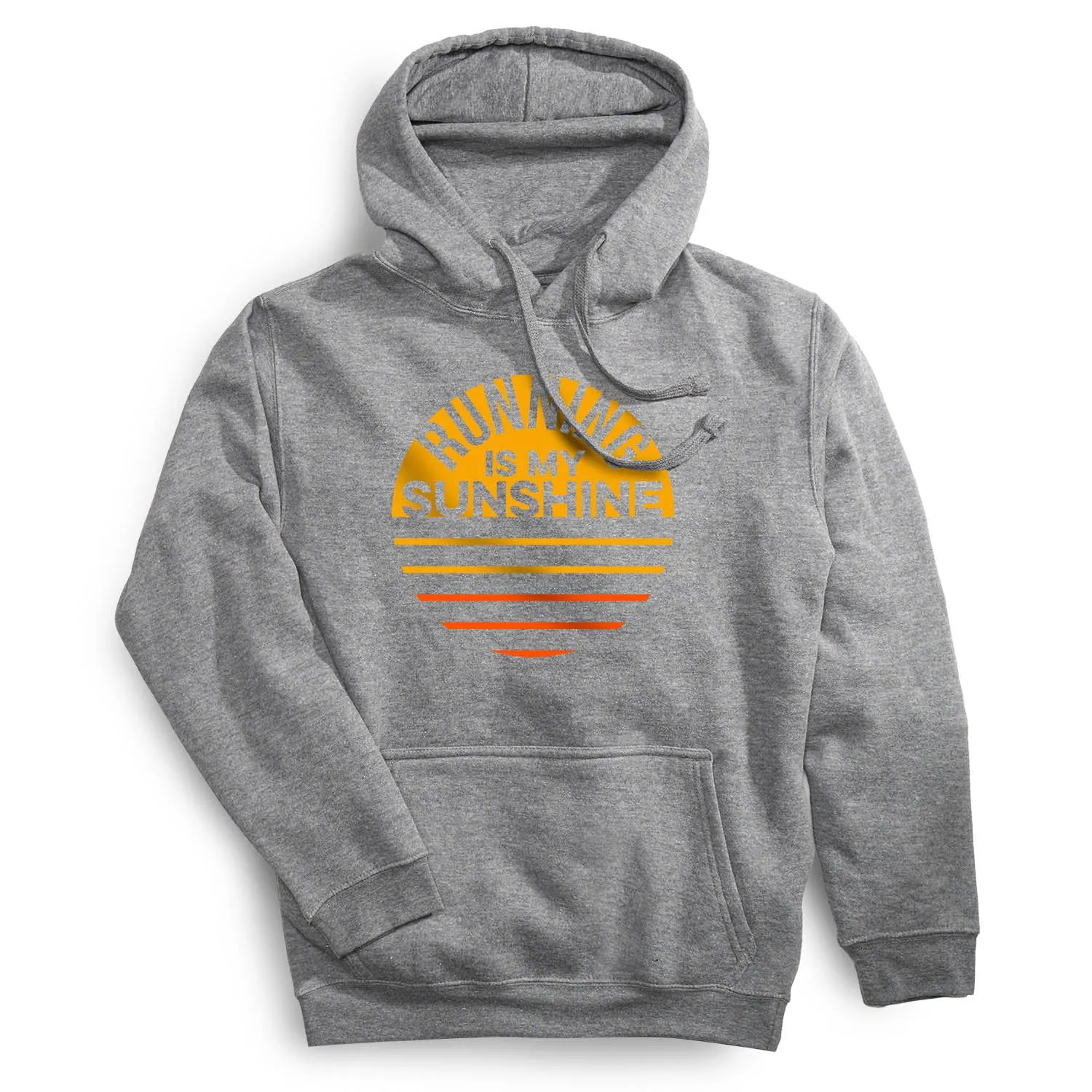 Statement Fleece Hoodie -  Running is My Sunshine Graceful Design