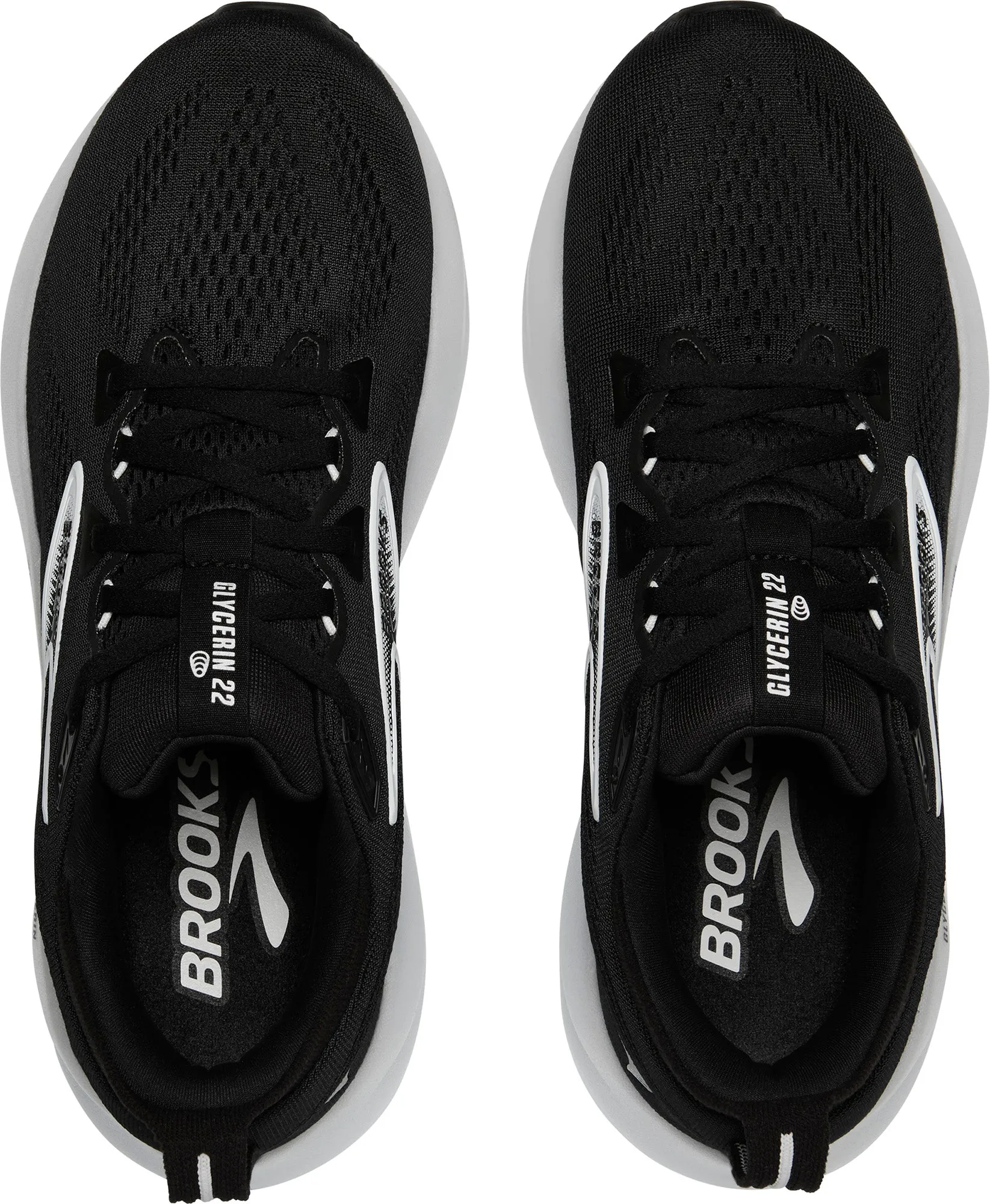 Brooks Glycerin 22 WIDE FIT Womens Running Shoes - Black pom - pom - decorated running shoes