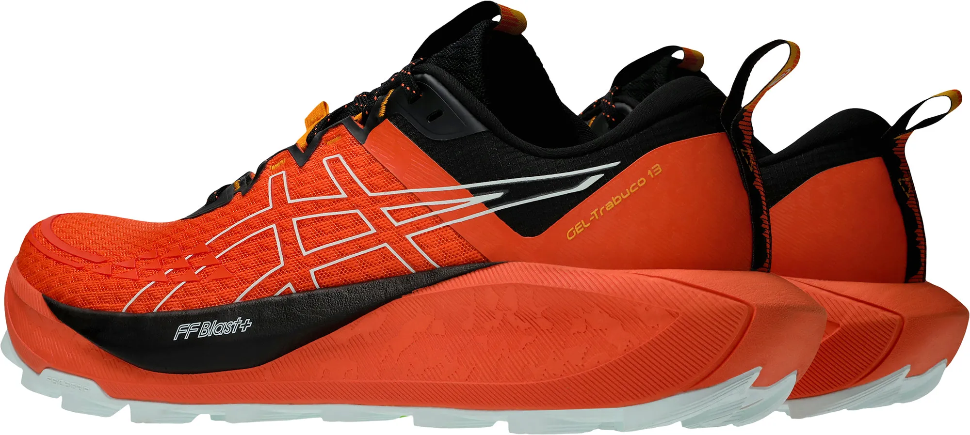 narrow - fit choice adjustable footwear Asics Gel Trabuco 13 Mens Running Shoes - Orange