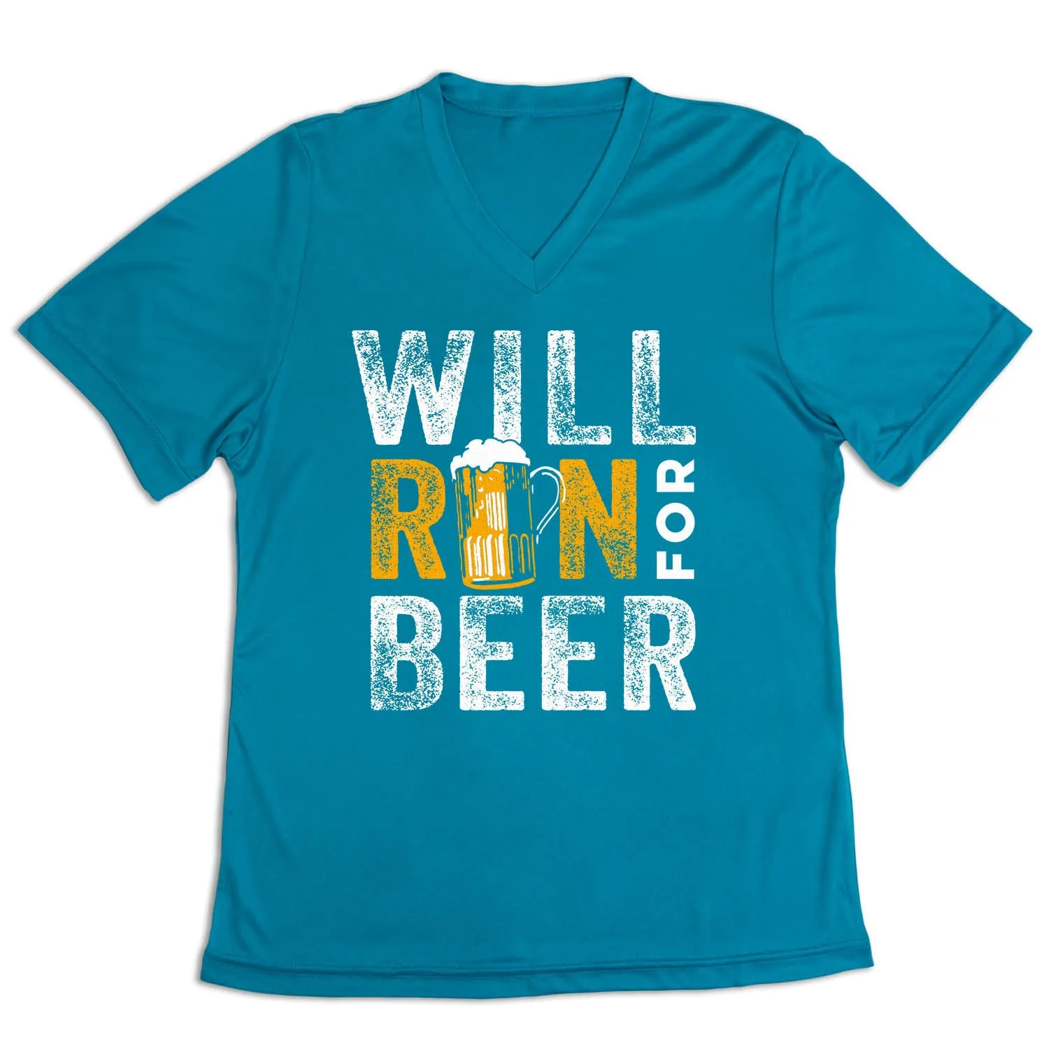 Outdoor Essentials Women's Short Sleeve Tech Tee - Will Run For Beer