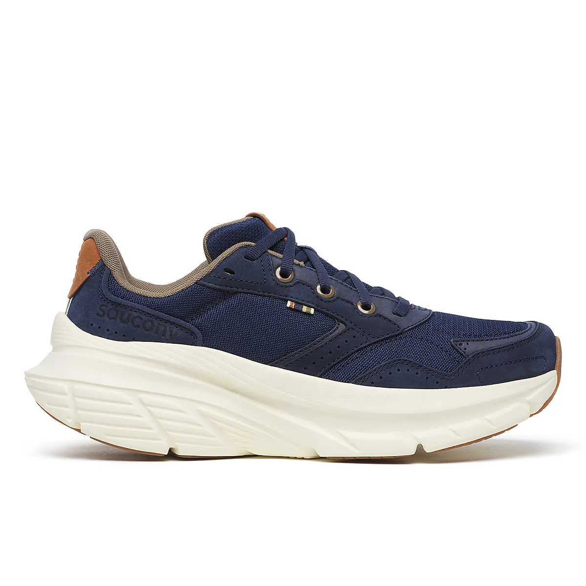 Saucony | Guide Metro | Women's | Navy running in a marsh area shoes Warm Up