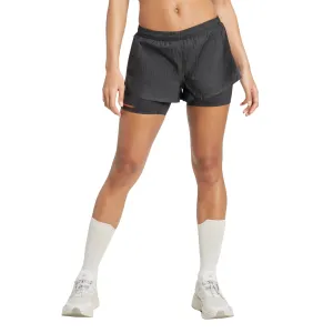 Women's Adi365 H.Koumori Running 2 in 1 Shorts Black Vintage Style
