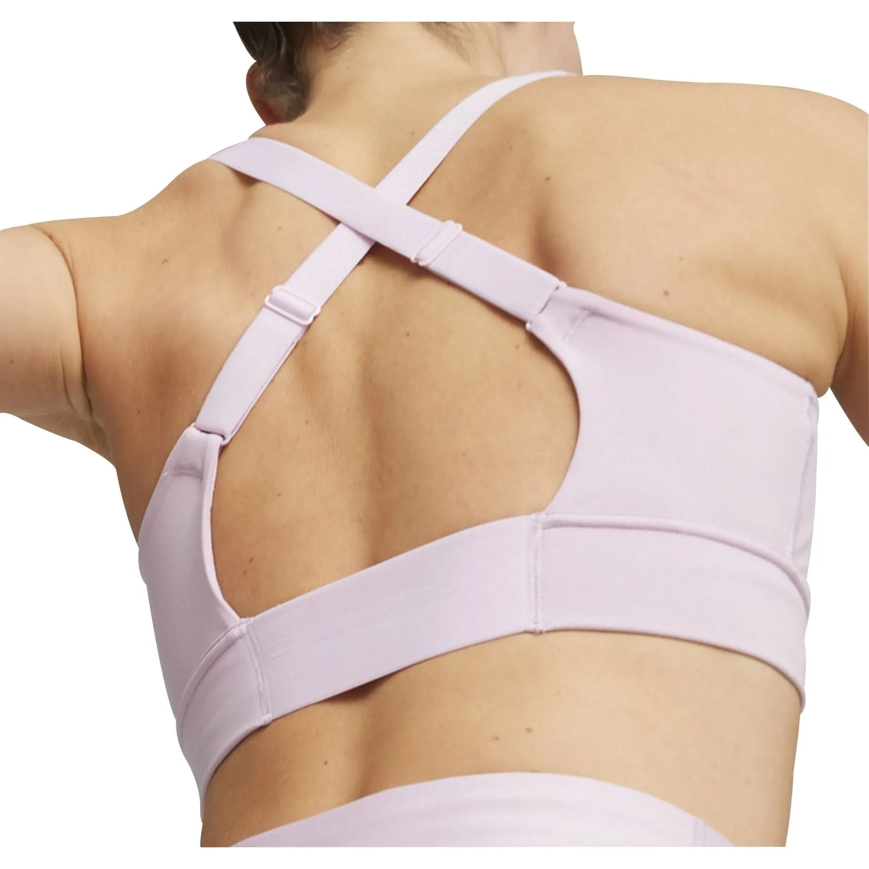 Puma PWR Ultraform Womens Running Sports Bra - Purple Seamless Fit Pilates studio clients