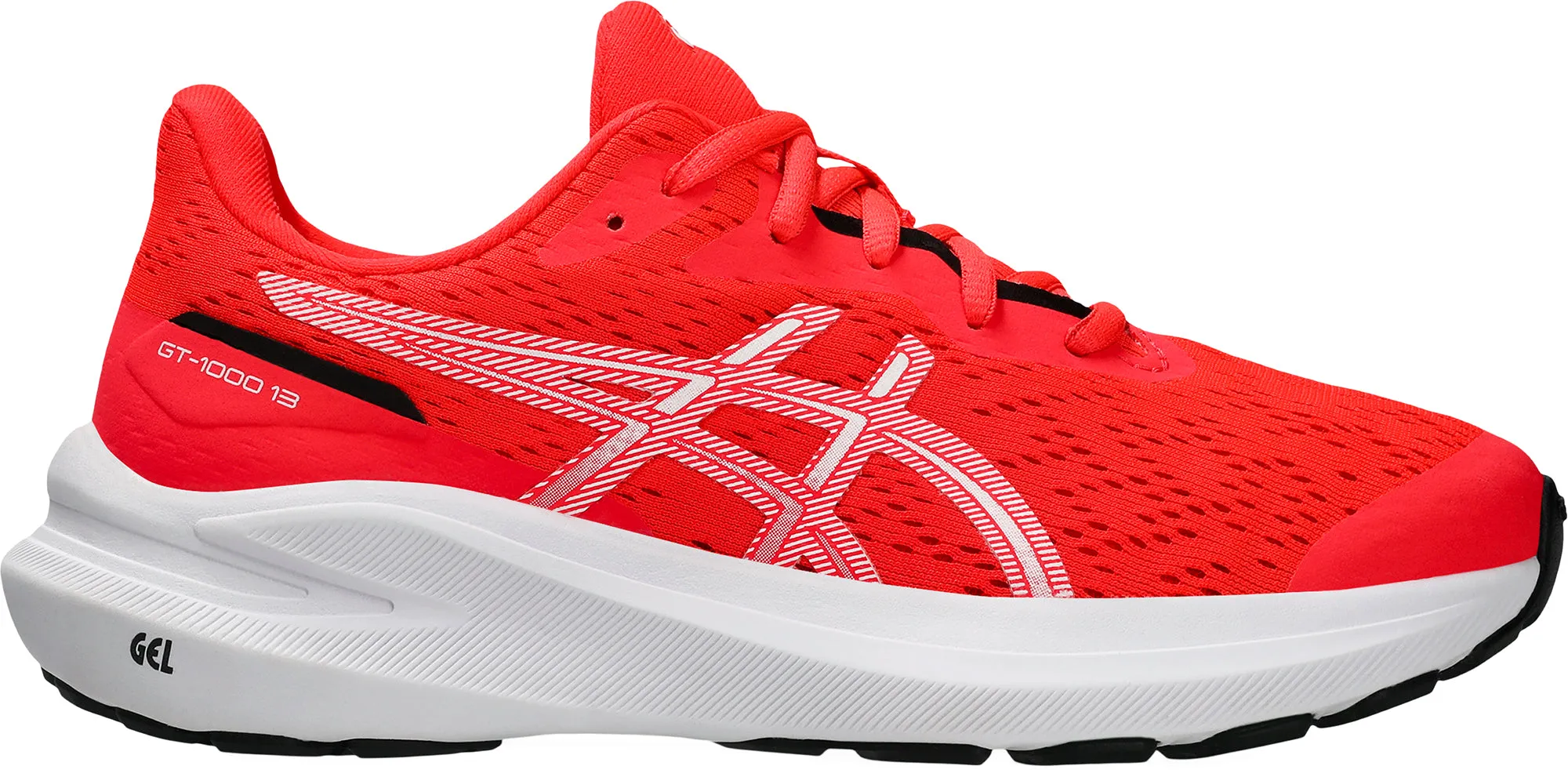 Asics GT 1000 13 GS Junior Running Shoes - Red midfoot - support running gear