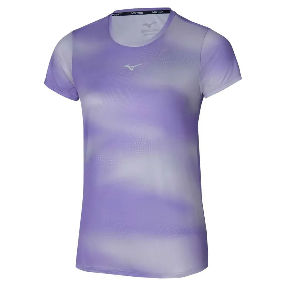 Classic Chic Mizuno Core Graphic Women's Running Short Sleeve Tee - Thistle