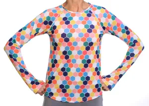 Durable Build Honeycomb Long Sleeve Performance Top OdorResistant Lightweight Shirt