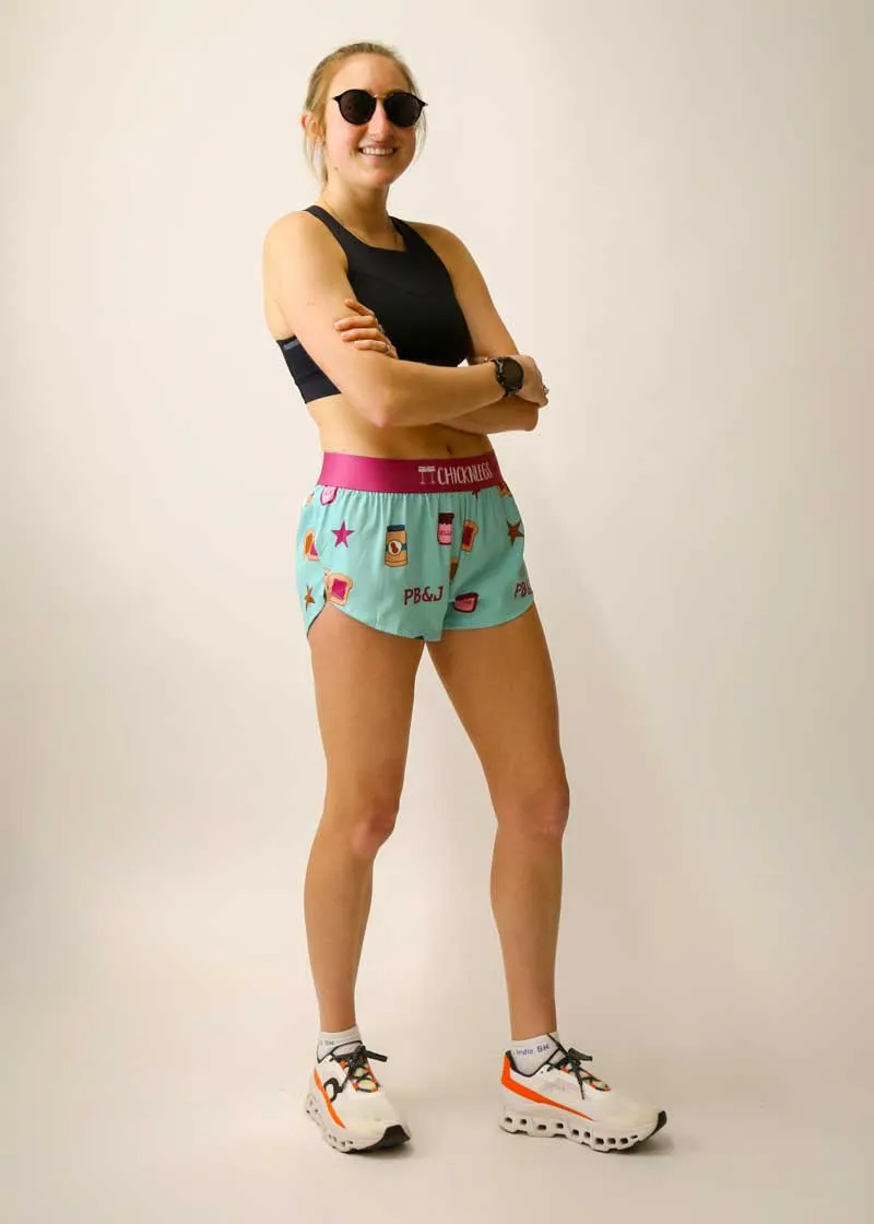 Women's PB&J 1.5" Split Shorts Fleece Lining