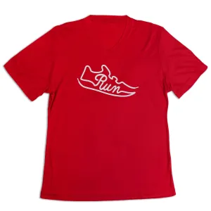 Heavyweight Weave LowImpactDye Women's Short Sleeve Tech Tee - Run Shoe