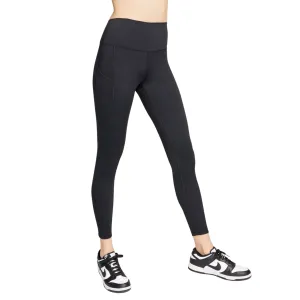 Double Layer Outdoor Running Shape Control Wear Nike Women's One High-Waisted 7/8 Leggings Black