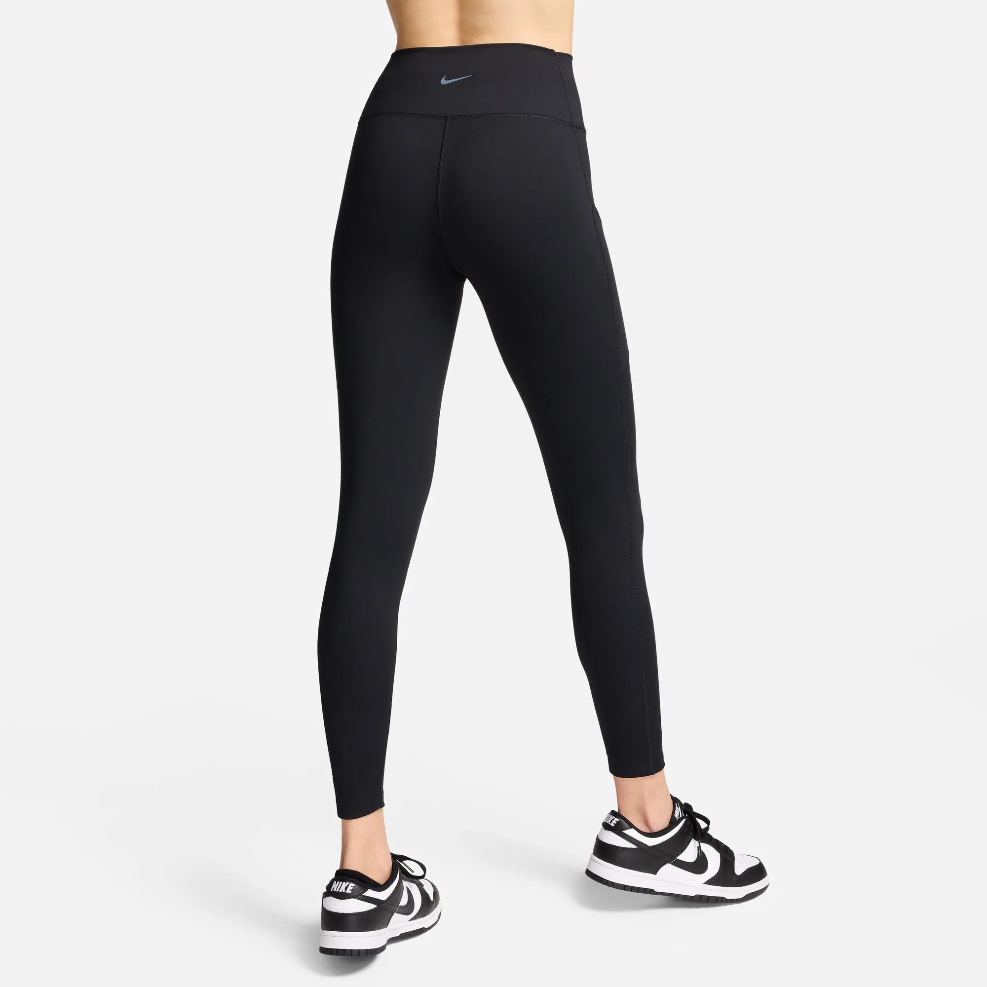 Soft Stretch Design Nike Women's One High-Waisted 7/8 Leggings Black