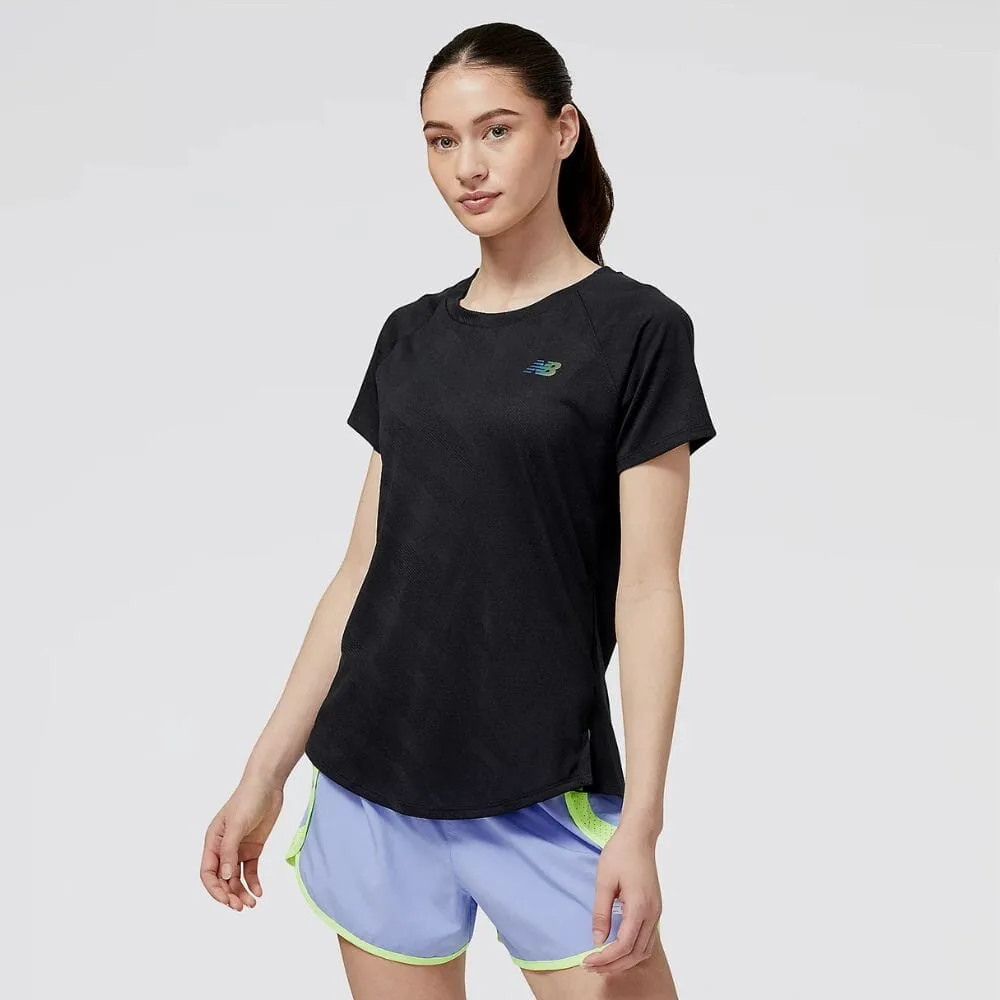 Ultimate Comfort Fashion Layering New Balance Women's Q Speed Jacquard ICEx Short Sleeve