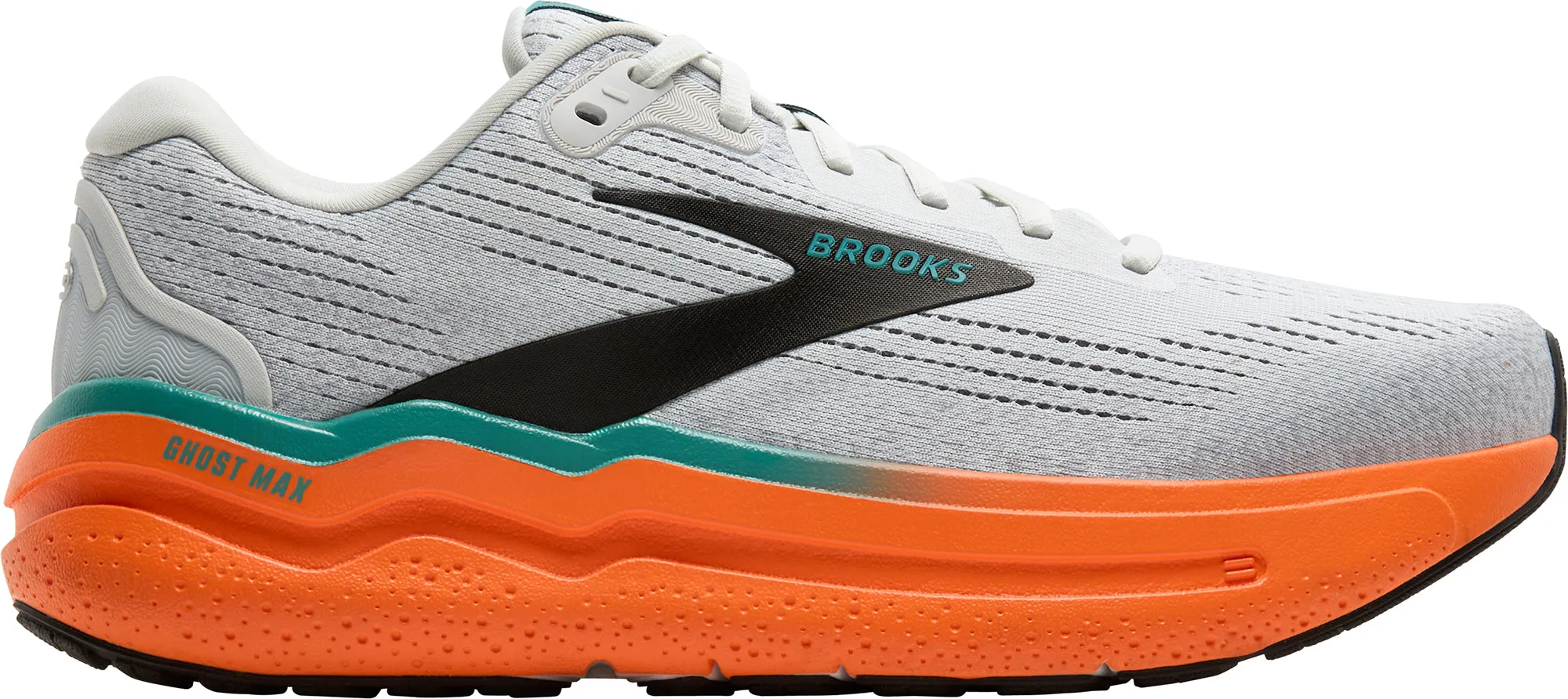 medium width Brooks Ghost Max 2 Mens Running Shoes - Grey