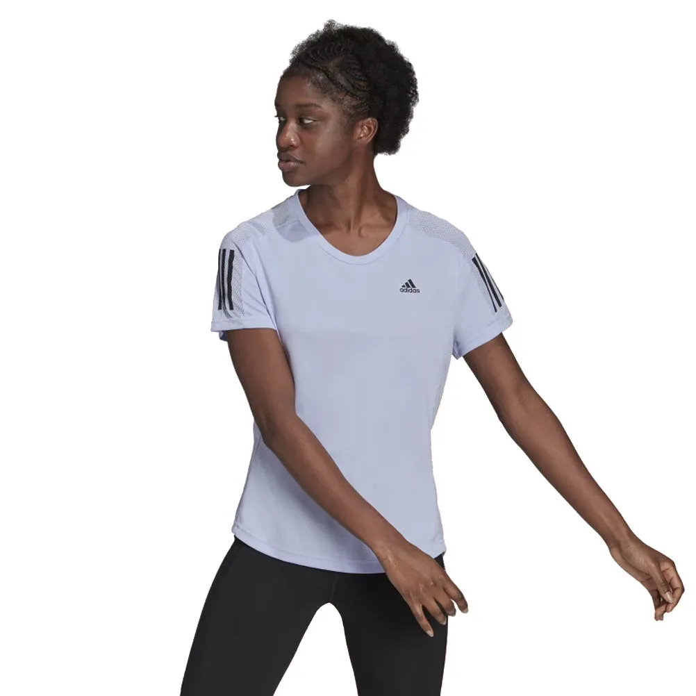 Classic Wear Classic Fit adidas Own The Run Short Sleeve Women's Running Tee - Violet Tone
