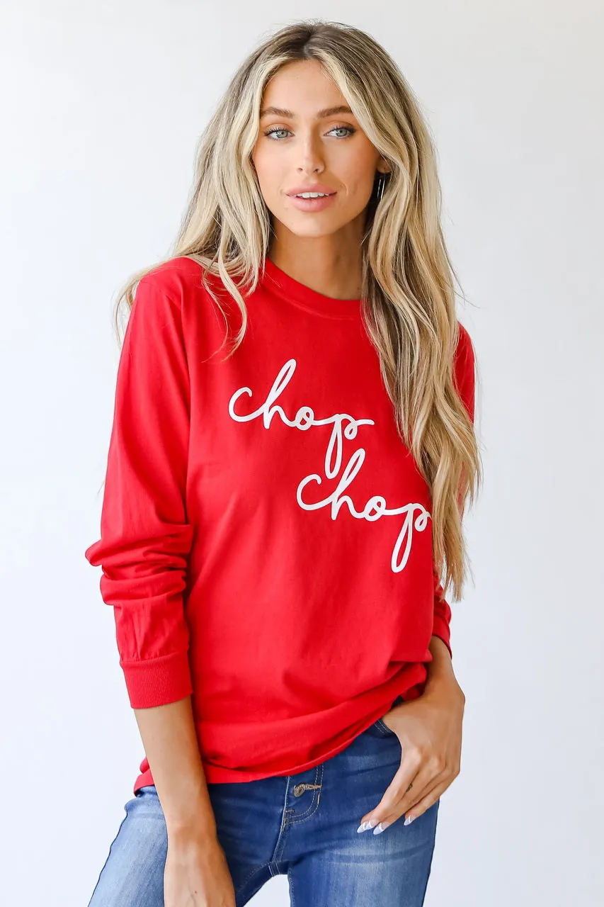 Chop Chop Long Sleeve Tee Date night On-the-Go Fashion