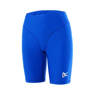 Women's 9 Inch Recycled Pocketed Half Tights Surf Blue Slim Design