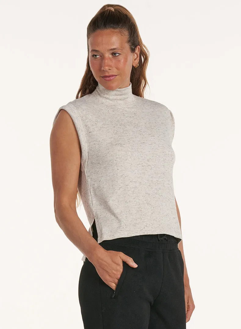 Exhibition - worthy beginners Mock Neck Muscle Tank - FINAL SALE