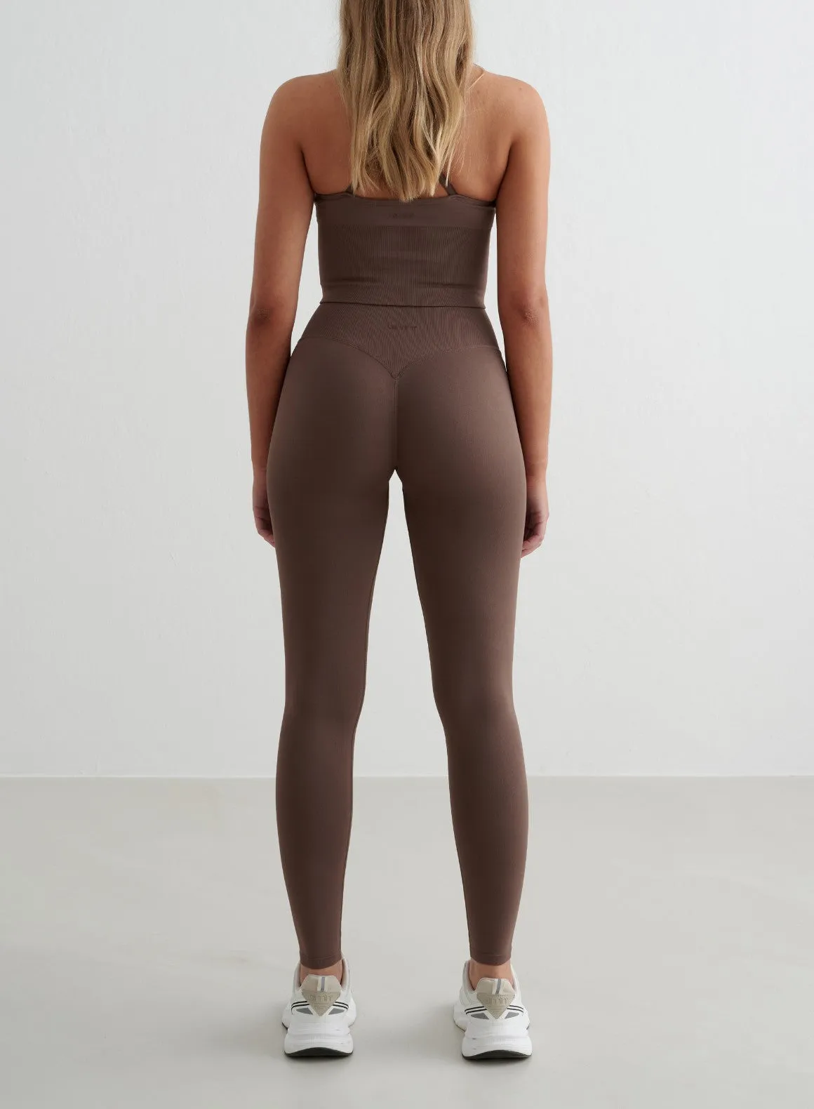 Macchiato Shape Seamless Tights & Cross Back Bralette Set military civilian integration Enhanced Range Motion