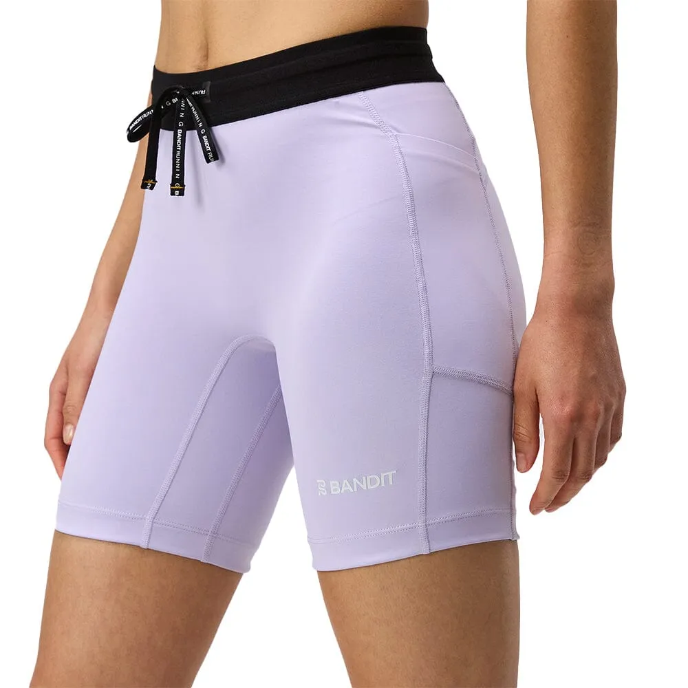 Breathable mesh lining Bandit Running Women's Stamina? 7" Compression Shorts