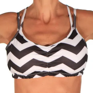 Chevrun Strappy Top Sports Bra Soft Material