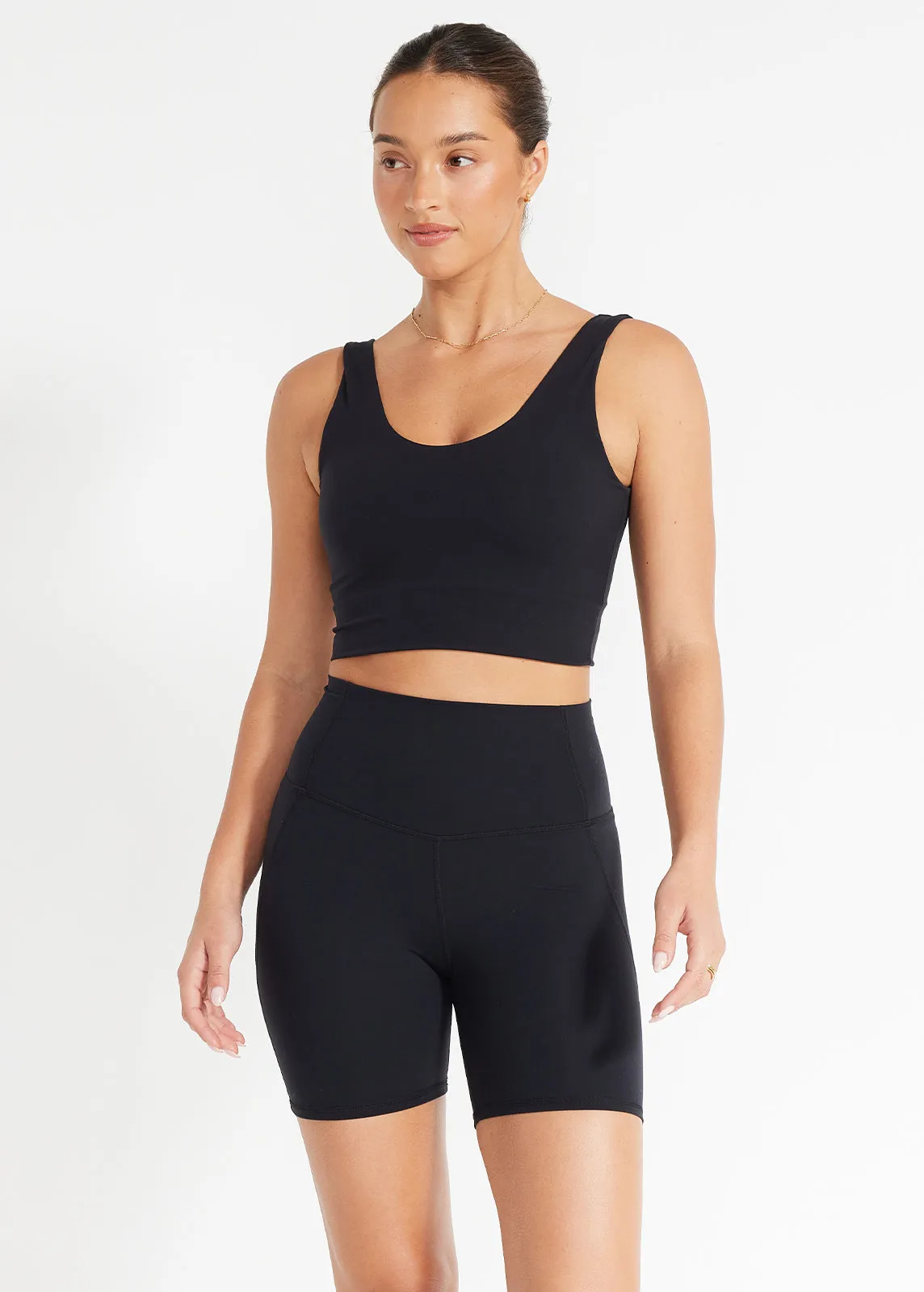 In Motion Bike Short 14cm Double Layered Hem Casual Style